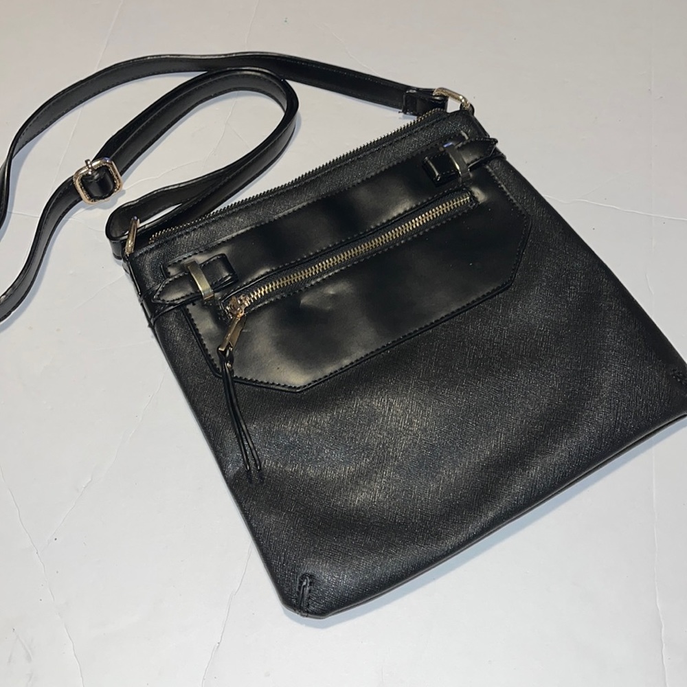Black On Black Vegan ALDO Crossbody/Shoulder Bag